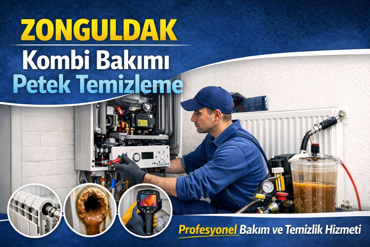 zonguldak kombi bakımı petek temizleme